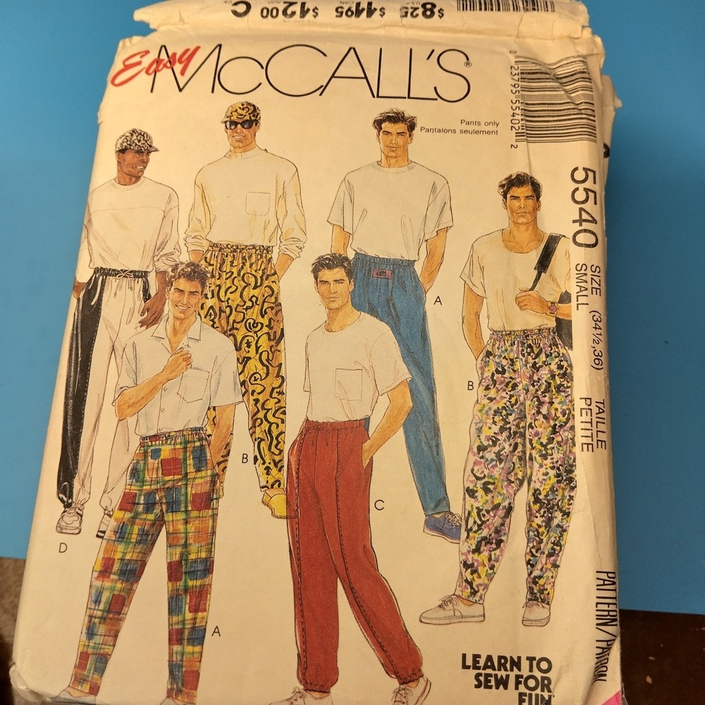 Huge Vintage Men's Sewing Pattern Lot McCall's Butterick 70s 80s 90s Sportswear - Picture 5 of 11